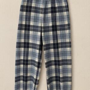 Rare VTG Pendleton Academia 60s 100% Wool Pants Dutch Canal Blue Wide-Leg Plus